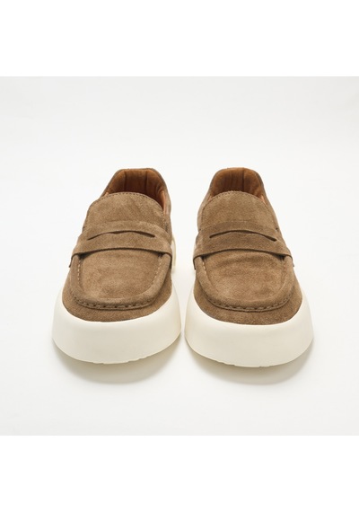 Biscuit Suede Sneaker Erkek Ka-26y-alfa5409 John May Munıh Shoe Kahverengi