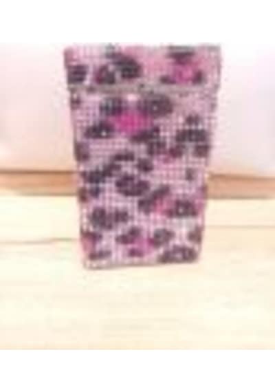 Nesgıft Pembe Leopar Swarovski Taşlı Touch Sigara Kutusu
