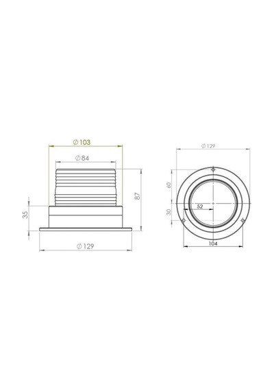 12V-24V Çakar Tepe Lamba Mıknatıslı Çakmak Fişli 18 Ledli Fonksiy (427597941)