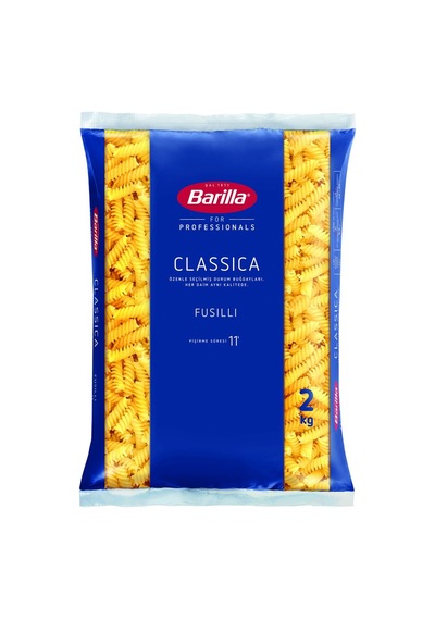 Barilla Fusilli Burgu Makarna 2kg - Sos Tutan Kaliteli Durum Buğdayı - 2 Adet Tarı