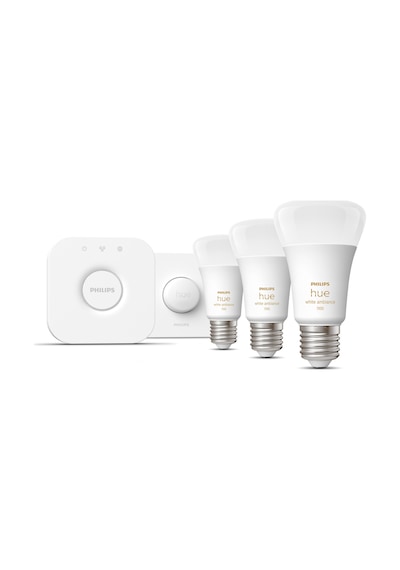 Philips HueWA 8-75W Beyaz Ambiyans Akıllı Başlangıç Seti 3'lü Akıllı Buttonlu E27
