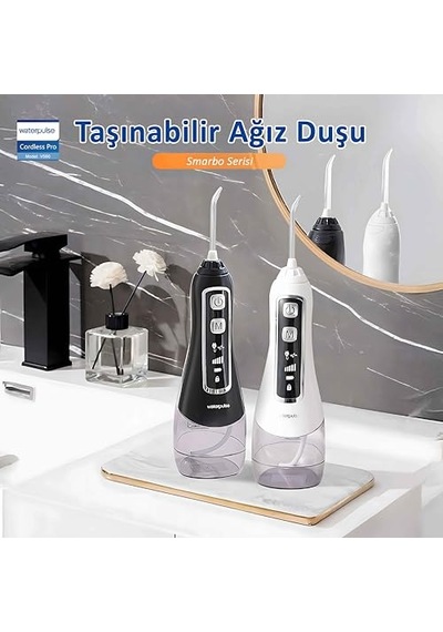V580 Taşınabilir Şarjlı Ağız Duşu - 5 Basınç Modlu Diş Ve Protez Temizleyici - Diş Eti Masaj Fonksiyonlu Ipx7