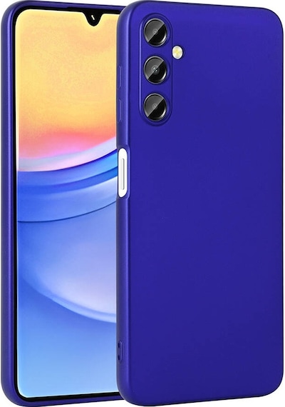 Kilifone - Samsung Uyumlu Galaxy A15 - Kılıf Mat Renkli Esnek Premier Silikon Kapak - Saks Mavi