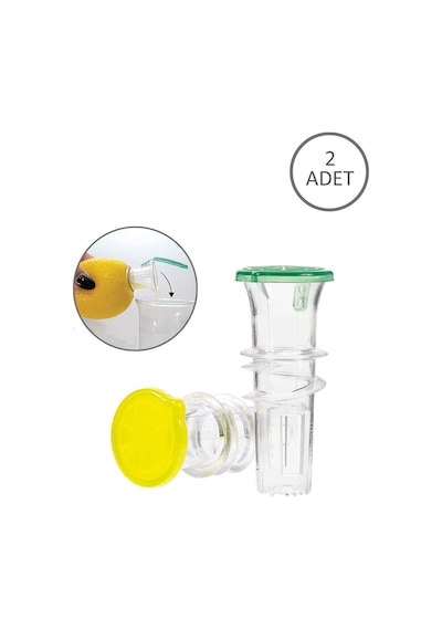 Smart Neon Pratik Limon Sıkacağı Mutfak Salata Için Limon Portakal Sıkma Aleti - 2 Adet Plastik Diğer