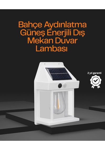 Techmrt 1800 Mah Pilli Solar Duvar Aydınlatma