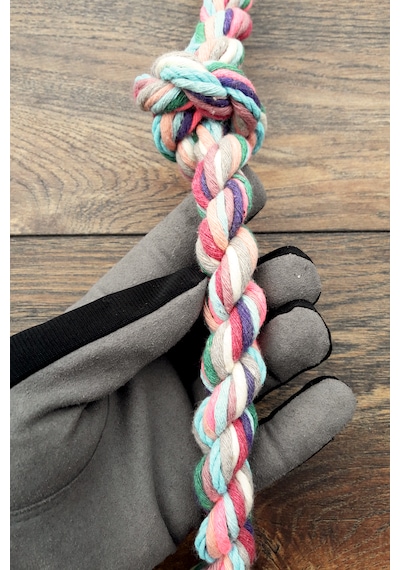 Vixpet Papağan Tırmanma Halatı Çok Renkli 80 Cm Çap 18 Mm L Kafes Oyuncağı Stres Ipi Pamuk Halat Sultan, Konur, Monk, Lori, Forpus