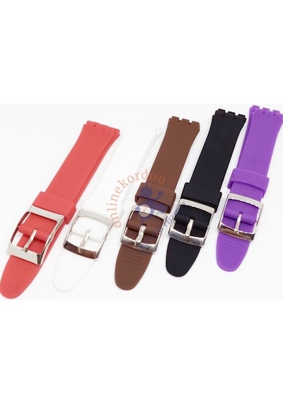 Swatch Uyumlu 17Mm Silikon Saat Kordonu