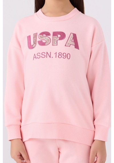 U.S. Polo Assn. Kız Çocuk Pembe Eşofman Takımı Us1969-c-v1 Pembe
