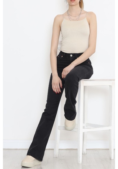 Mokashopin - İspanyol Paça Kot Pantolon Füme4 - 11878.1431. 001