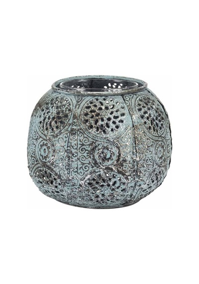Pasabahce Ajur Metal Tealight Mumluk S Turkuaz - 1 Adet
