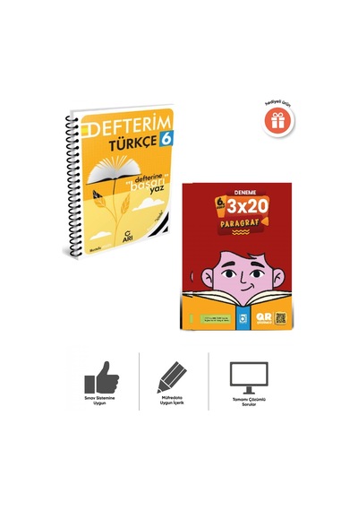 Arı 2027 6. Sınıf Türkçe Akıllı Defteri Ve Deneme Bigelio Yayıncılık