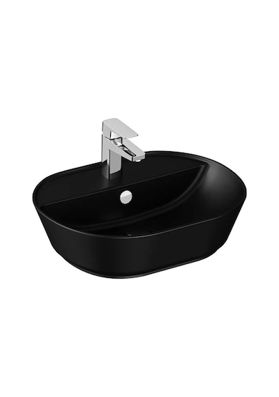 VitrA Geo Çanak Lavabo Mat Siyah 55CM 7428B083-0001