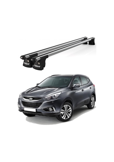 Trio-ıı Hyundai İx35 2010 Ve Sonrası Uyumlu Kilitli Ara Atkı 135cm Port Bagaj Tavan Barı