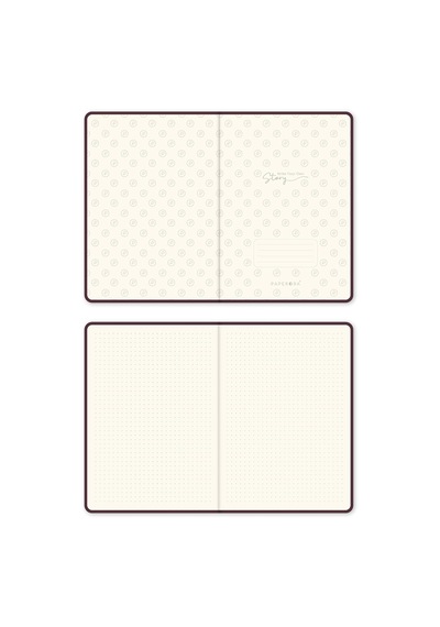 A5 Bullet Journal Noktalı Defter 140 Gr. 80 Yaprak Velvet Berry