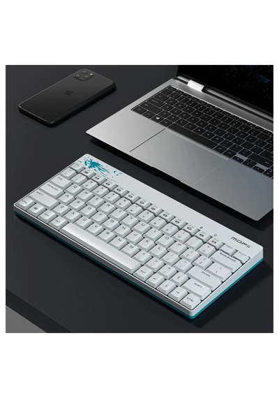 Mofıı X210 Kablosuz Klavye Mouse Seti 2.4g İnce Kompakt 79 Tuş Set Optik