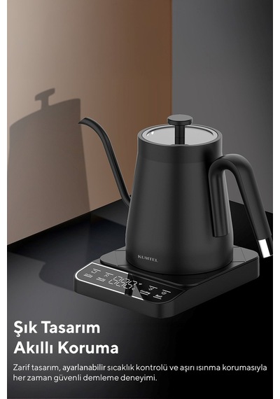 Kumtel HCK-02 1350 W Elektrikli Kahve Demleme Su Isıtıcı Gooseneck Dripper