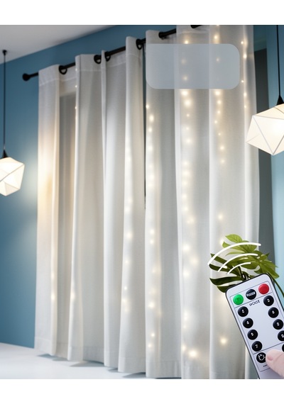 Perde Tipi Günışığı Peri Led Işık Uzaktan Kumandalı Diğer