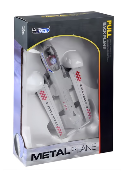 Oyuncak Uçak Çek Bırak - Diecast Işıklı Askeri Uçak