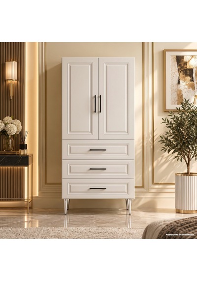 Orvieto Çok Amaçlı Dolap 60 Cm 2 Kapak 3 Çekmece Bute Beyaz - Çok Amaçlı Erzak Dolabı Kahverengi Orvieto Çok Amaçlı Dolap 60 Cm 2 Kapak 3 Çekmece Bute Beyaz - Çok Amaçlı Erzak Dolabı Kahverengi