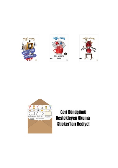 Hayatımın Müsveddesi + Aşkı Giyinen Adam + Kalbin Güneybatısı + Okuma Sticker'ları