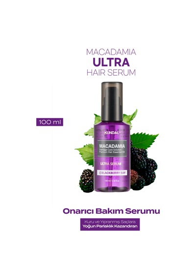 Kundal Macadamia Blackberry Bay Ultra Hair Serum 100 ML