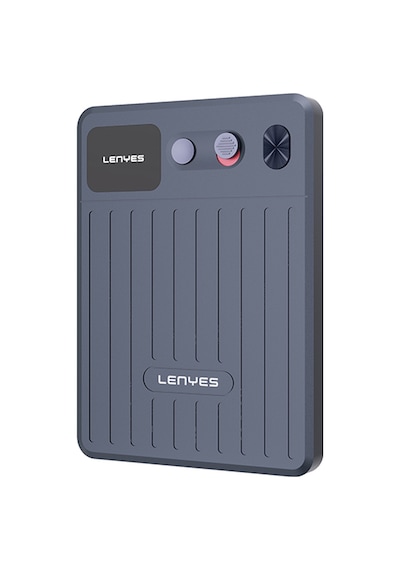 Lenyes Lt01 Yapay Zeka Destekli Canlı Çeviri Özellikli Magnetik Ses Kayıt Cihazı Siyah