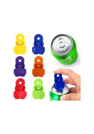 Ginfonr 6 Parça Renkli Soda Kutusu Sekme Açacağı, Kolay Konserve Açacağı Kılavuzu, Kola, Bira, Soda, İçecek Al Diğer