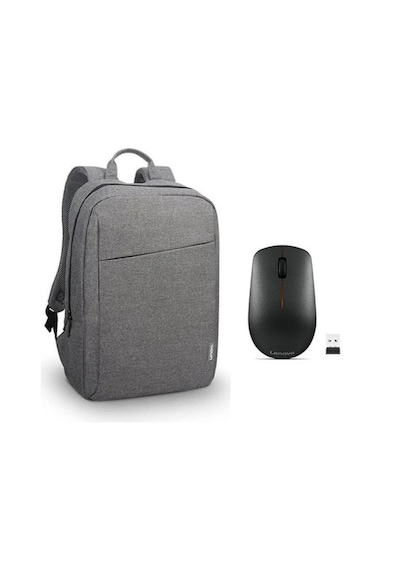 Lenovo 400 Kablosuz Mouse Gy50r91293 + Gx40q17227 15.6" B210 Notebook Sırt Çantası Gri Gri