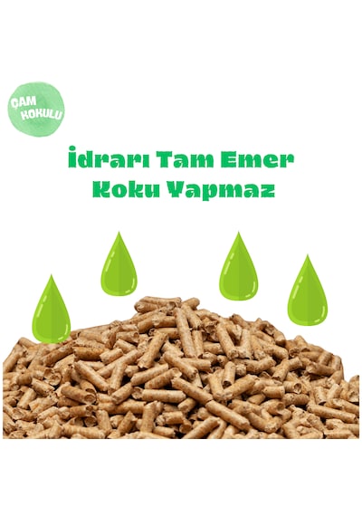 Karaoğlan Tarım Kedi Kumu Organik %100 Çam Peleti Kokulu Tozsuz 5 L 2500 G