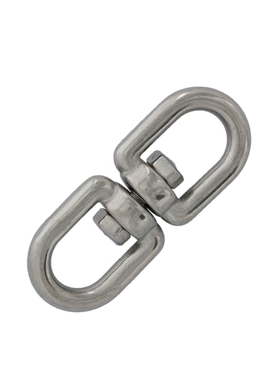 2'li Paslanmaz Fırdöndü. 6mm. Çapa Fırdöndüsü. 304 Kalite Krom