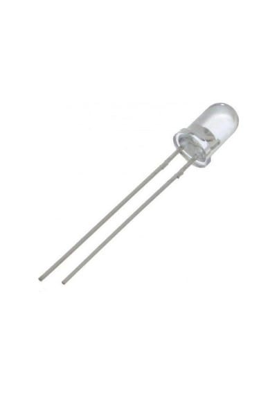 5mm Kırmızı Şeffaf Led - 1 Adet