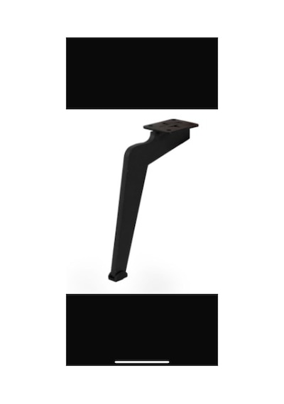 15 Cm Tabanca Model Siyah Metal Mobilya, Dolap, Koltuk, Tv Ünitesi Ayakları Metal 4 Adet Siyah