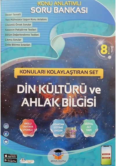 8. Sınıf LGS Din Kültürü ve Ahlak Bilgisi Konu Anlatımlı Soru Bankası -  Zeka Küpü Yayınları