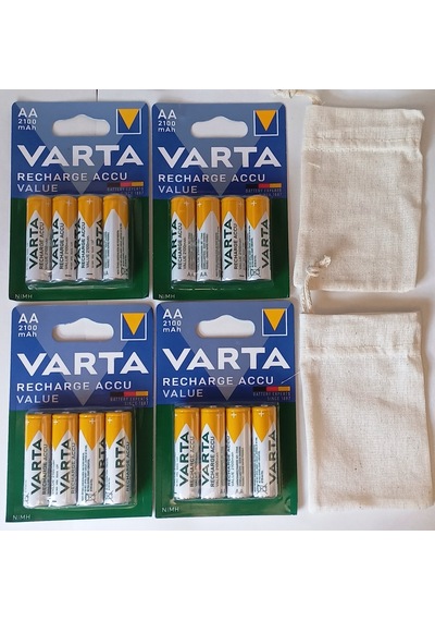 Varta 56616 Şarj Edilir Value 16 Adet 2100mah Aa Kalem Pil+kese