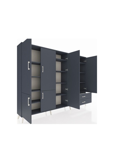 Arges Dolap 12 Raflı 2 Çekmeceli 7 Kapaklı 220x30x163 Antrasit-an Antrasit-antrasit Arges Dolap 12 Raflı 2 Çekmeceli 7 Kapaklı 220x30x163 Antrasit-an Antrasit-antrasit