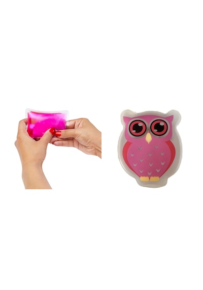 Pembe Baykuş Cep Sobası,el Isıtıcı,sıcak Su Torbası Pvc 9cm