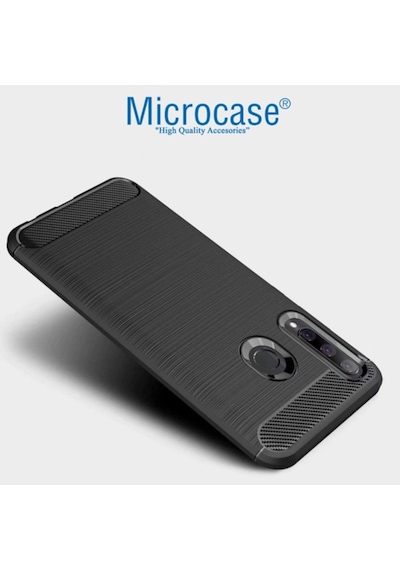 Huawei Honor 20 Lite Brushed Carbon Kilif + Cam (Seç) 364469569