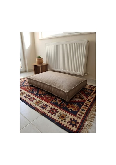 Tekli Yer Minderi Ekru