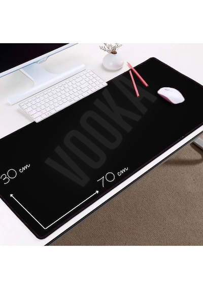 Togo Gaming Siyah Oyuncu Mousepad 70 30 Xl Gamer Kaymaz Mousepad Oyuncu Waterprof Yerli Üretim