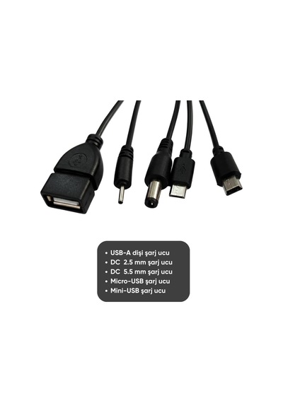Solar Panelli Şarj Cihazı - 5 Usb Başlıklı - Wison - 3.5 Watt Ws-6010 Açık Gri