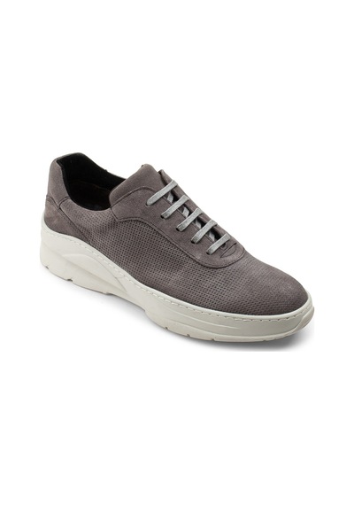 Deery Hakiki Süet Gri Sneaker Erkek Ayakkabı - 01879Mgrıc01 Gri