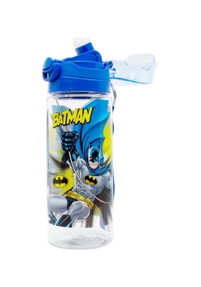 Wiggle 500ml Batman Pipetli Askılı Kilitlenebilir Su Matarası Lacivert