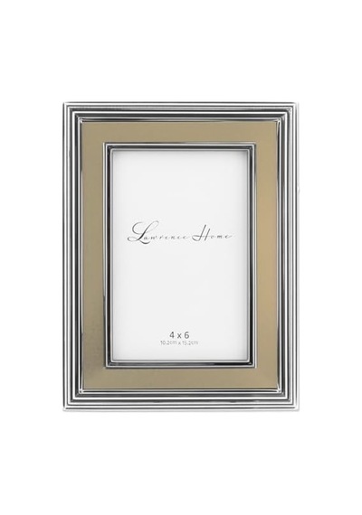 10cm By 15cm - 10cm By 15cm Silver Plated Metal Picture Brushed Gold Inner Panel