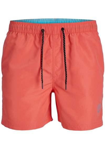 Jack & Jones Erkek Hot Coral Deniz Şortu 12225961 Çok Renkli