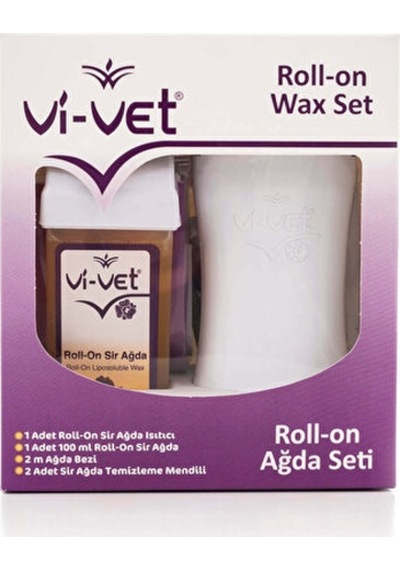 Vi-Vet Roll-On Wax Ağda Isıtıcılı Set