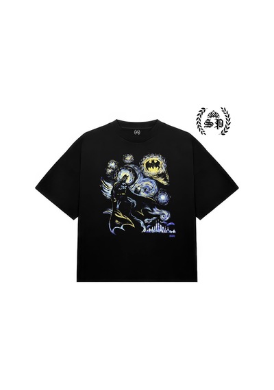 Startmore Batman Arkham Knight Vintage Y2k Tee T-shirt Baskılı Siyah