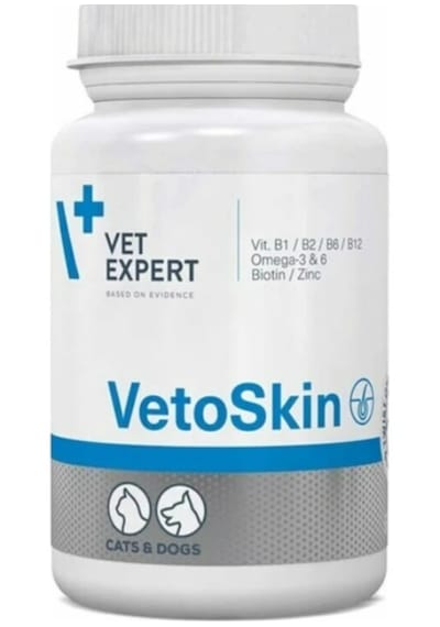 Vet Expert Vetoskin 90 Kapsül Kedi & Köpek Tüy Ve Deri Vitamini Twist-off
