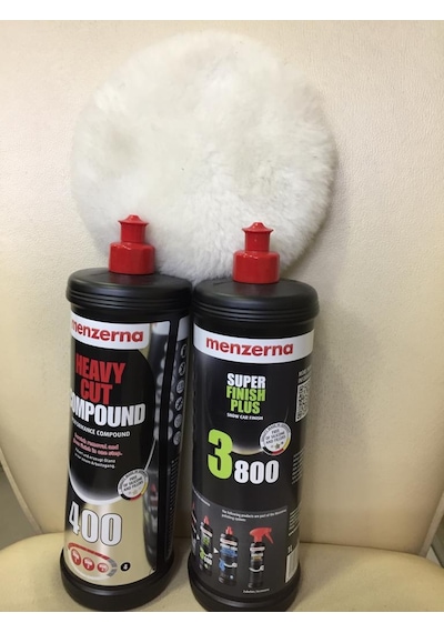 Menzerna 400 Pasta menzerna 3800hare obey Beyaz Keçe 3lü Set