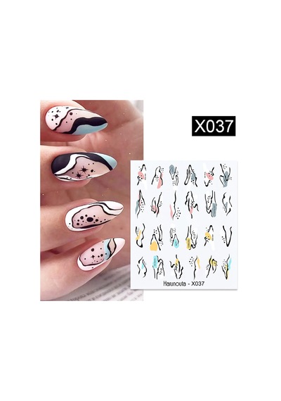 Su Transferli Nail Art Sticker X037 49831-37