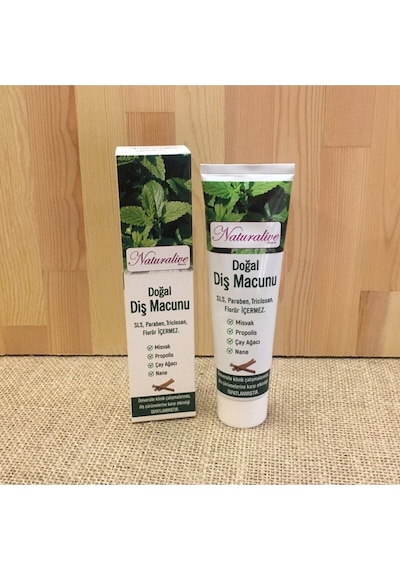 %100 Doğal Diş Macunu Yerli Üretim Helal Belgeli 100 Ml